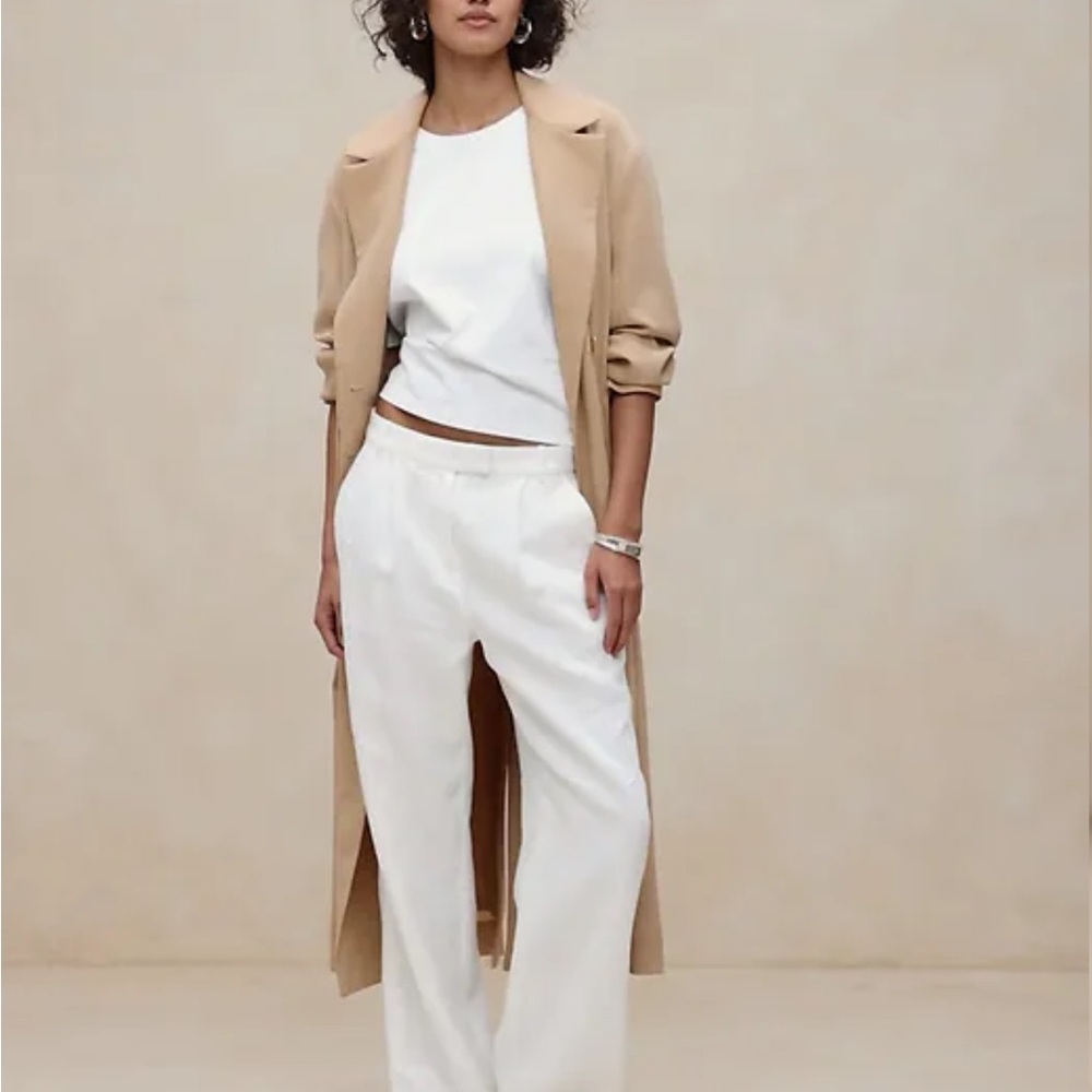 Banana Republic Linen Blend Pants – Size S – NWT – Wide-Leg Elegant